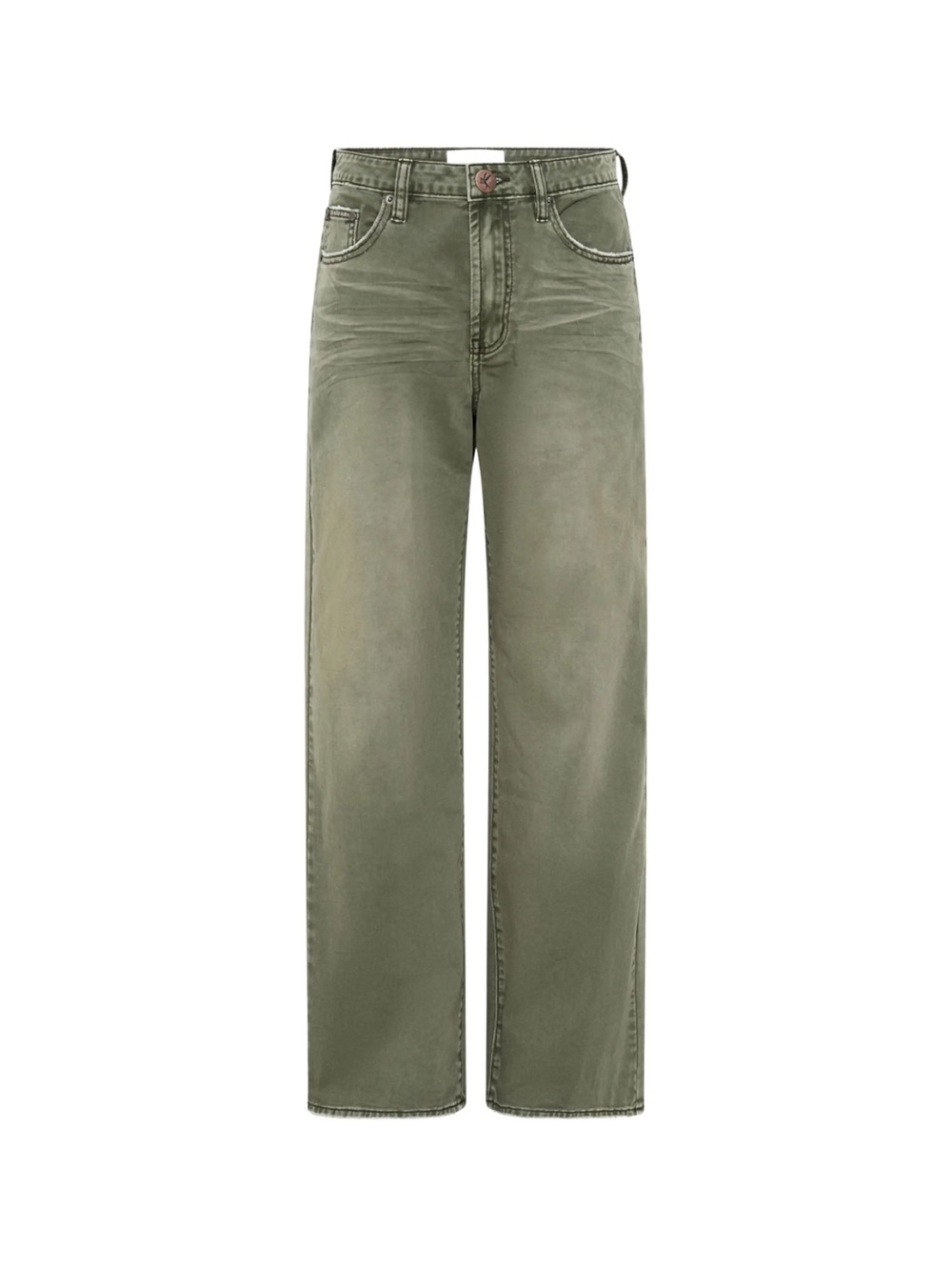 One Teaspoon Olive Wide-Leg Jeans